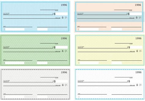 printable blank checks for practice